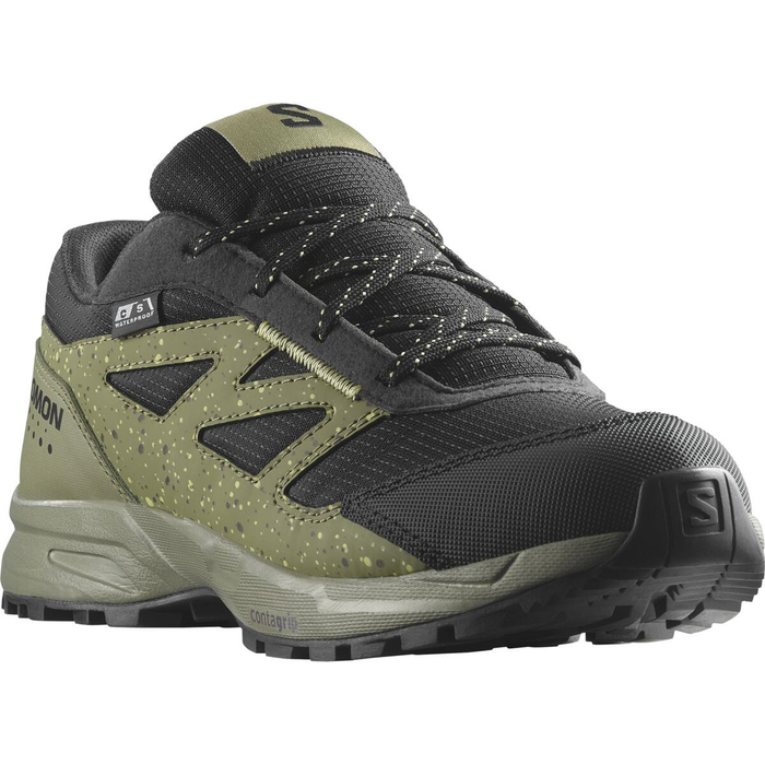 SALOMON shoes Outway CSWP J black/safety yellow