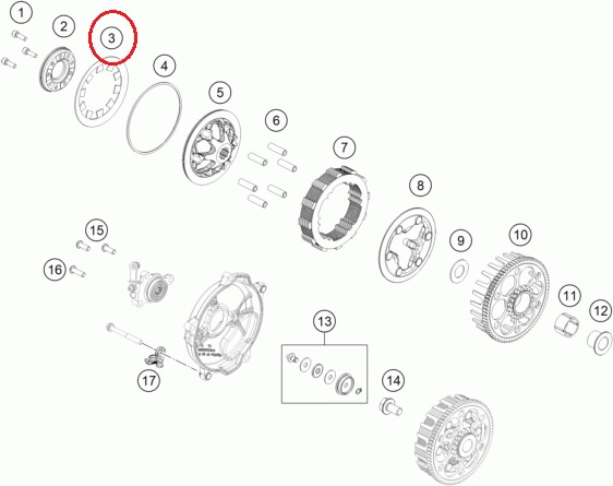 HUSQVARNA atsperdisks sajūga TC 65 '24-'25