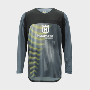 HUSQVARNA krekls Railed black/grey