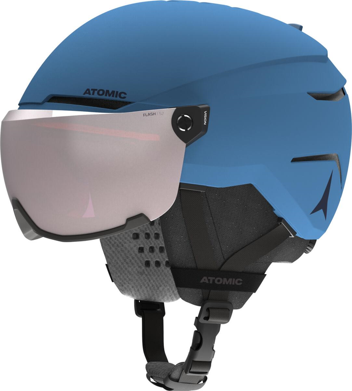 ATOMIC ķivere Savor Visor JR blue w/silver flash C2