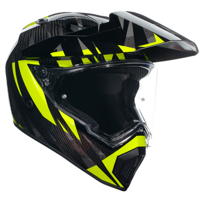 AGV ķivere AX9 Steppa carbon/grey/yellow fluo