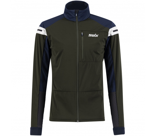 SWIX distanču slēpošanas jaka Dynamic dark olive/blue/white