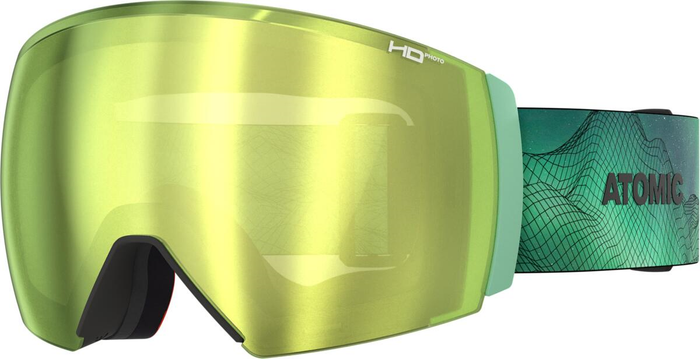 ATOMIC brilles Revent Q Sign TD aurora green w/green gold HD Photo C1-C3 w/X Lens clear C0