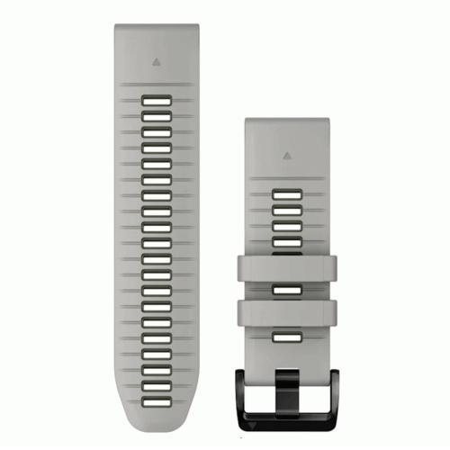 GARMIN siksna pulkstenim Quickfit 26mm Silicone light grey/dark grey