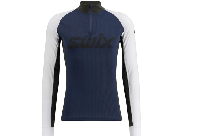 SWIX distanču slēpošanas jaka RaceX Classic Half Zip dark blue/white