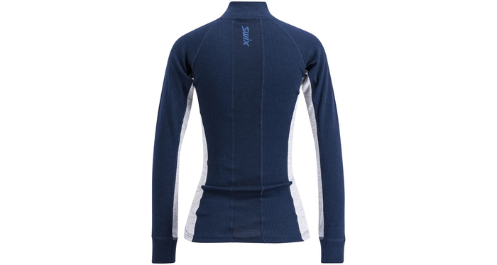 SWIX distanču slēpošanas jaka RaceX Merino Half Zip W dark blue/grey