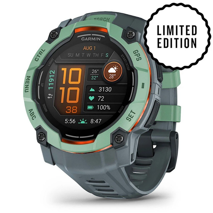 GARMIN pulkstenis Instinct 3 Amoled 50mm tuorquise/twilight blue