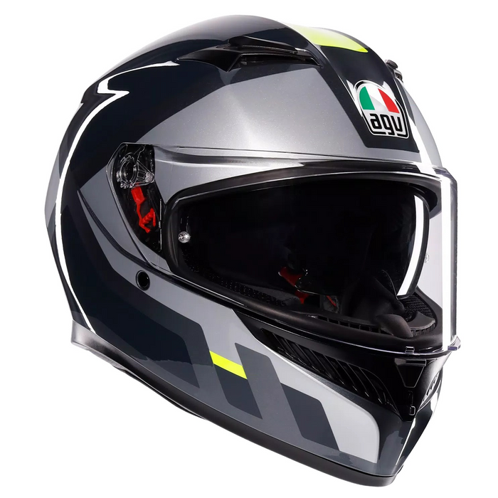 AGV ķivere K3 Shade grey/yellow fluo