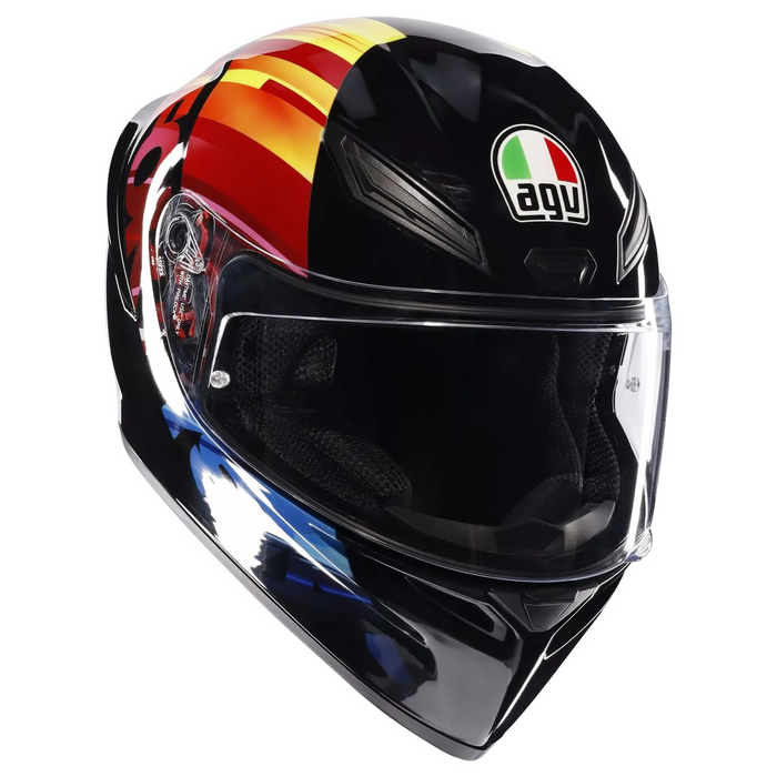 AGV ķivere K1 S Pulse 46 blac/red/yellow
