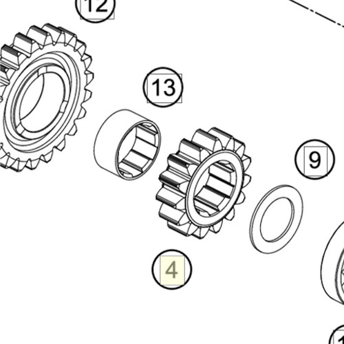 HUSQVARNA ass kārbas Main Shaft TC 125/150 '19-'25