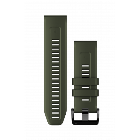 GARMIN siksna pulkstenim Quickfit 26mm Fenix 7X Silicone moss green