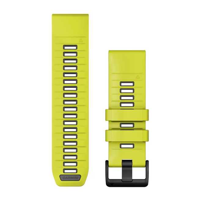 GARMIN siksna pulkstenim Quickfit 26mm Silicone amp yellow/graphite