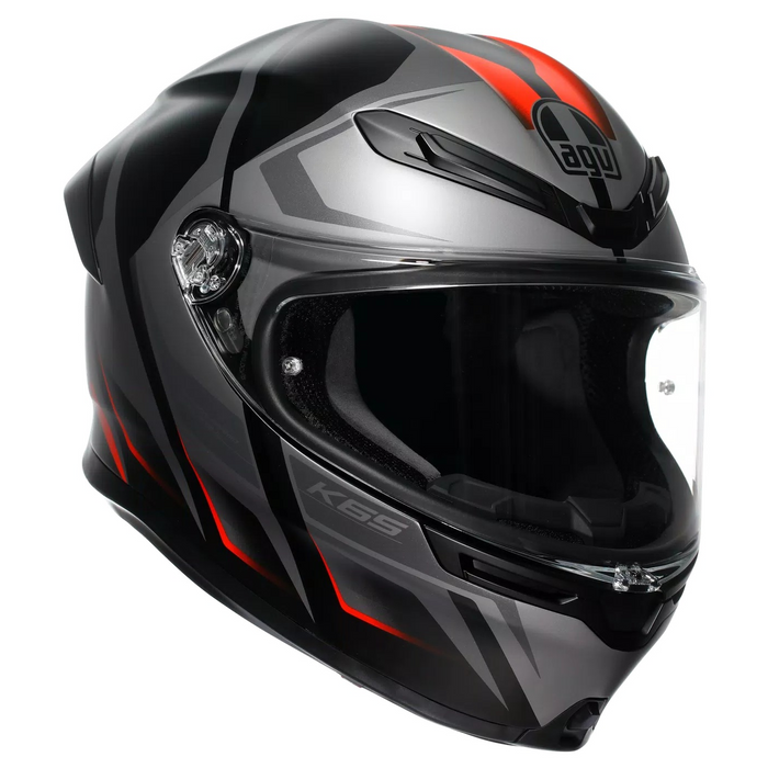 AGV ķivere K6 S Karve matt black/grey/red