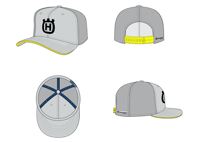 HUSQVARNA cepure Kids Trucker Cap light grey