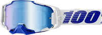 100% goggles Armega blue/white w/blue