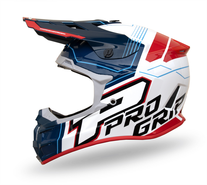 PROGRIP ķivere 3080 white/blue/red