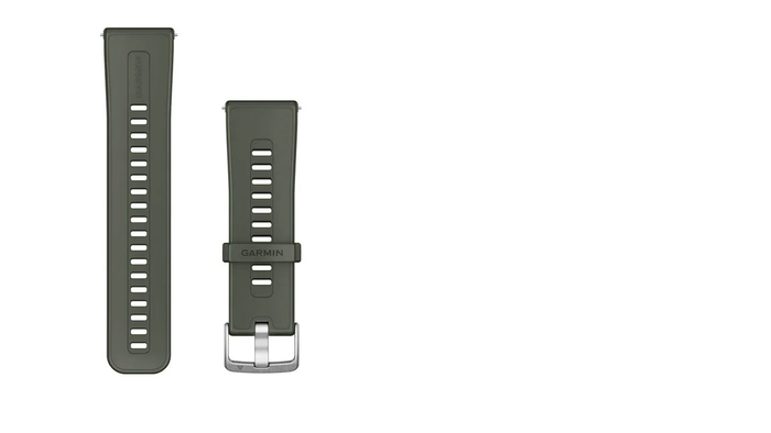 GARMIN siksna pulkstenim Venu X1 24mm Silicone moss green