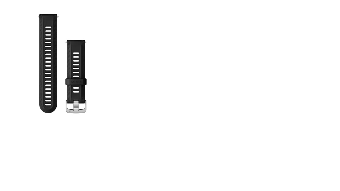 garmin-siksna-pulkstenim-forerunner-955-22mm-silicone-black-silver