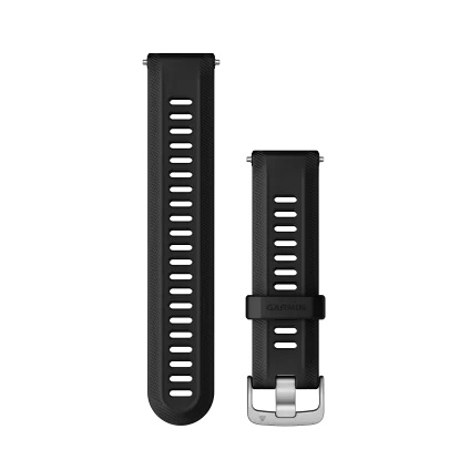 GARMIN siksna pulkstenim Forerunner 955 22mm Silicone black/silver