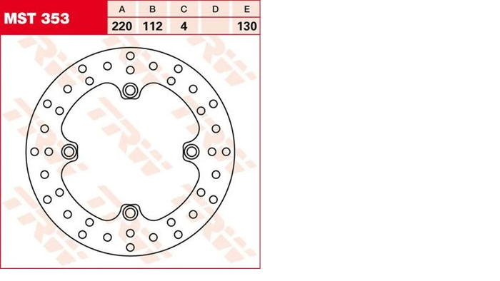 LUCAS brake disc rear 220mm