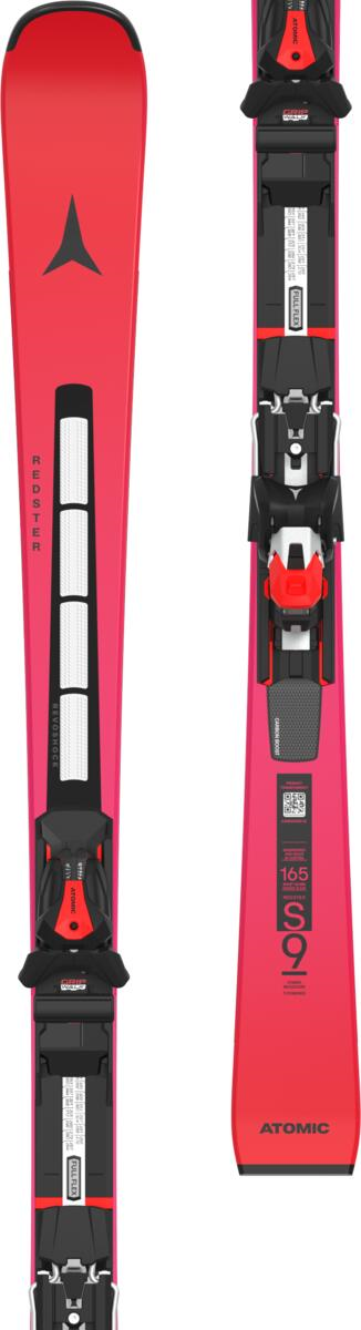 ATOMIC kalnu slēpes ar stiprinājumiem Redster S9 RVSK S red/violet w/P I 12