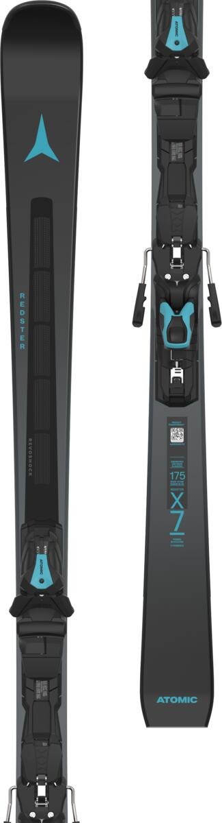 ATOMIC Redster X7 RVSK C black w/E MI 12 kalnu slēpes ar stiprinājumiem