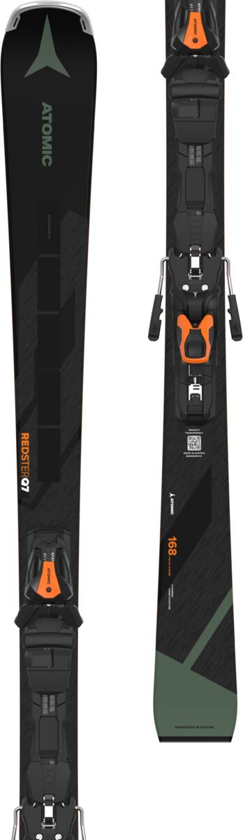ATOMIC ski set Redster Q7 RVSK C PT blk/green w/E MI 12 GW