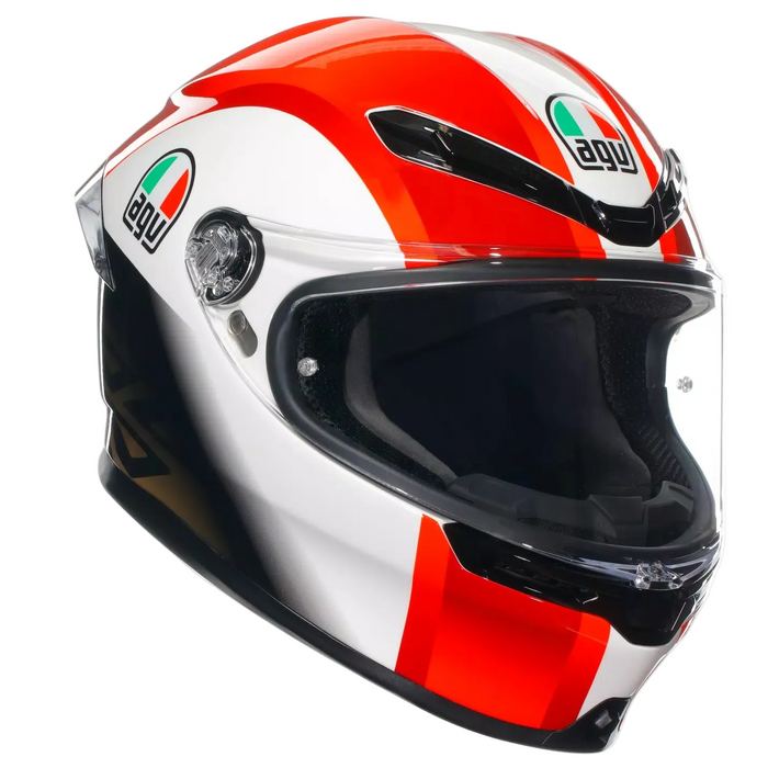 AGV ķivere K6 S SIC58 white/red/black