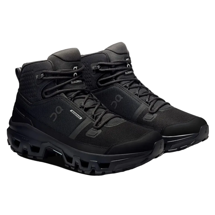 ON shoes Cloudrock Mid WP W balck/black