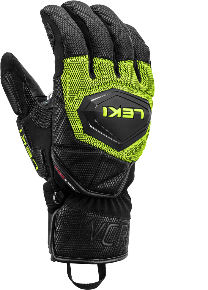 LEKI WCR Coach 3D black/ice yellow cimdi