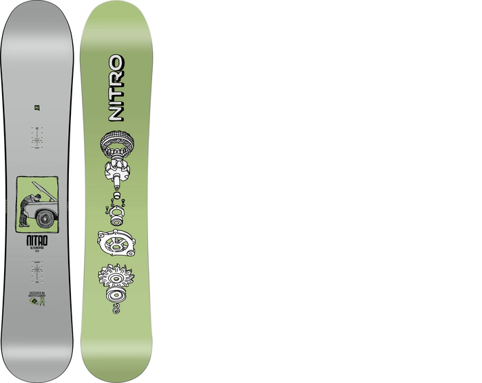 NITRO Alternator green/grey dēlis