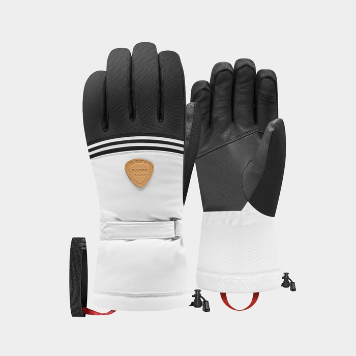 RACER W Gap 6 black/white cimdi