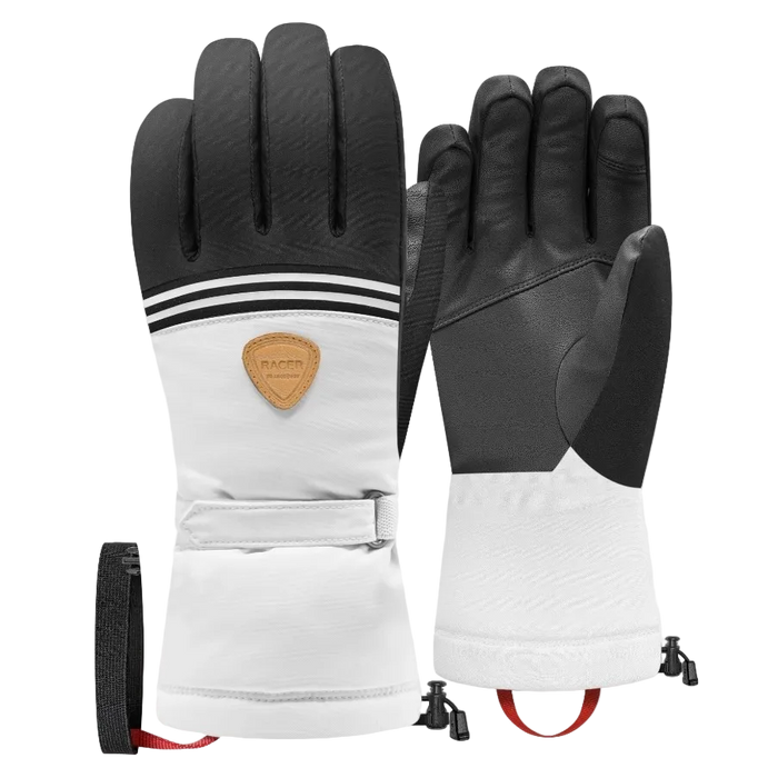 RACER W Gap 6 black/white cimdi