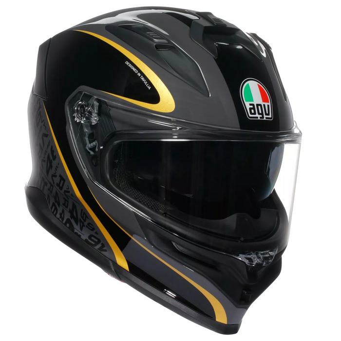 AGV K7 Flow 46 black/grey/gold ķivere