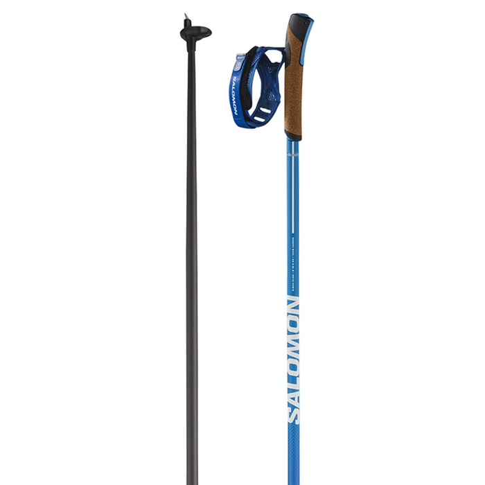 SALOMON S/Max Carbon Click blue/black distanču slēpošanas nūjas