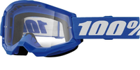 100% JR Strata 2 blue w/clear goggles