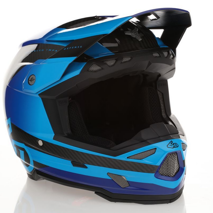 6D ATR-3 Pure FIM Gloss deep blue helmet
