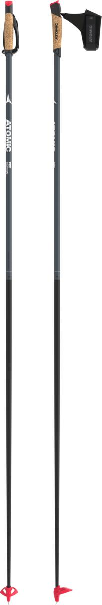 ATOMIC Pro Carbon QRS grey/black distanču slēpošanas nūjas