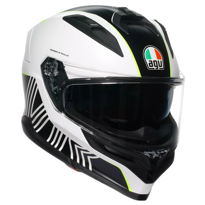 AGV K7 Super 46 white/black/yellow ķivere