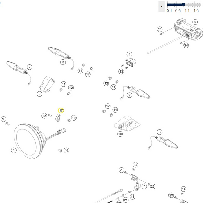 HUSQVARNA adapters pr lukturim Norden 901 '22-'27