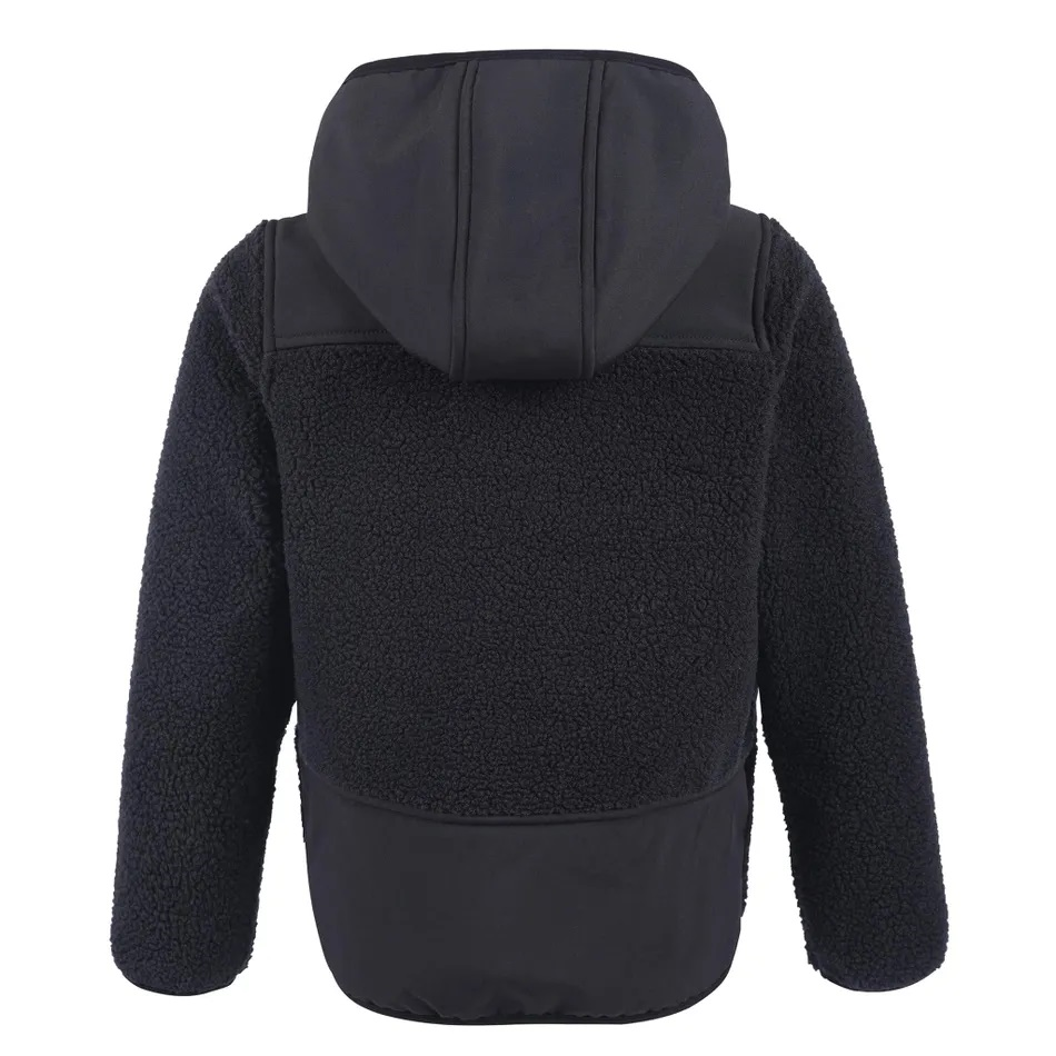 color-kids-jaka-teddy-fleece-jacket-black