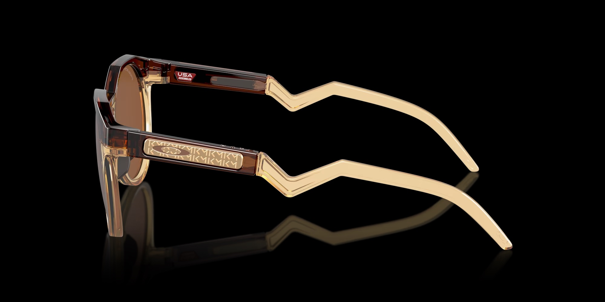 oakley-saulesbrilles-hstn-km-dark-amber-w-prizm-tungsten