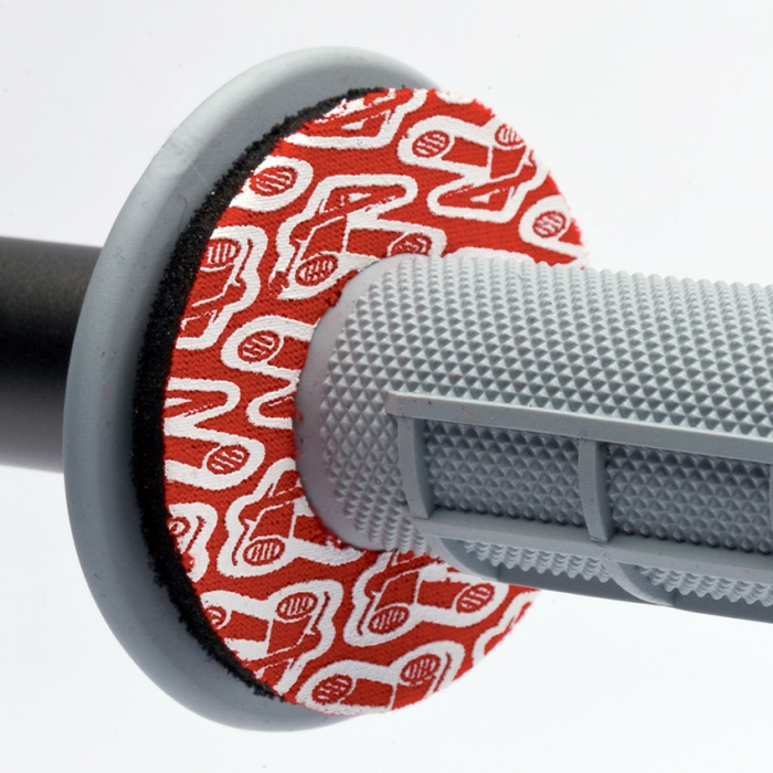 RENTHAL rokturu riņķi Grip Donutz red/white