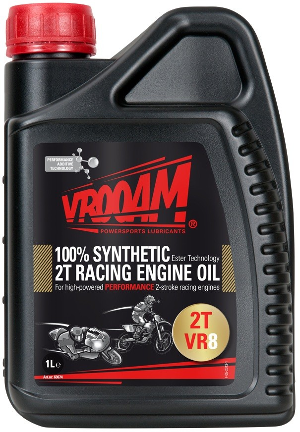 VROOAM 2T Oil 100% Synthetic Raceing 1L