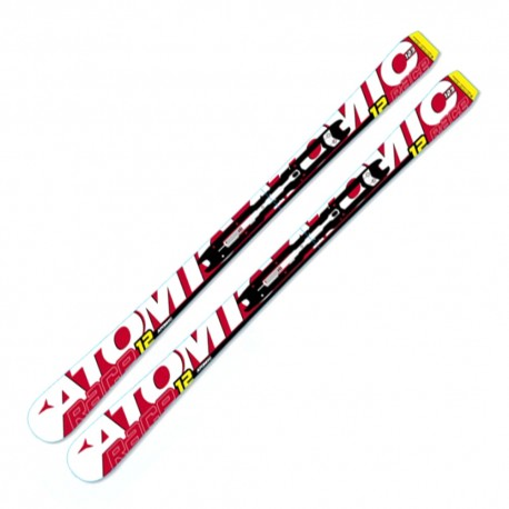 ATOMIC kalnu slēpes ar stiprinājumiem Race GS 12 JR red/white