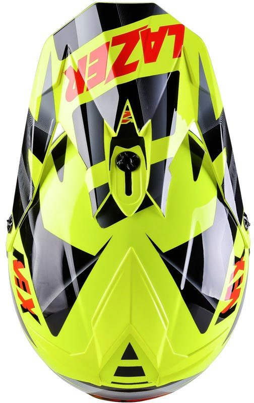 LAZER ķiveres nadziņš MX8 PG Geopop yellow/black/red