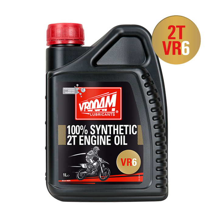 VROOAM Oil 2T VR6 100% Synthetic 1L
