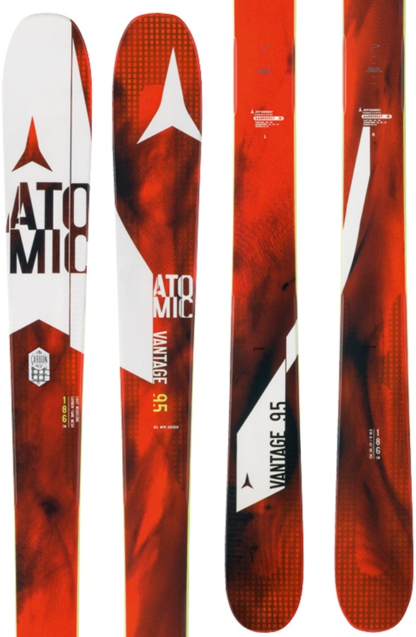 ATOMIC kalnu slēpes ar stiprinājumiem Vantage 95 C 170 w/FFG 12 red/white '16