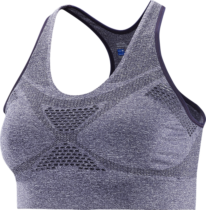 SALOMON sports bra Medium Impact Bra W grey