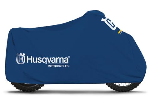 HUSQVARNA pārklājs motociklam Outdoor Logo blue